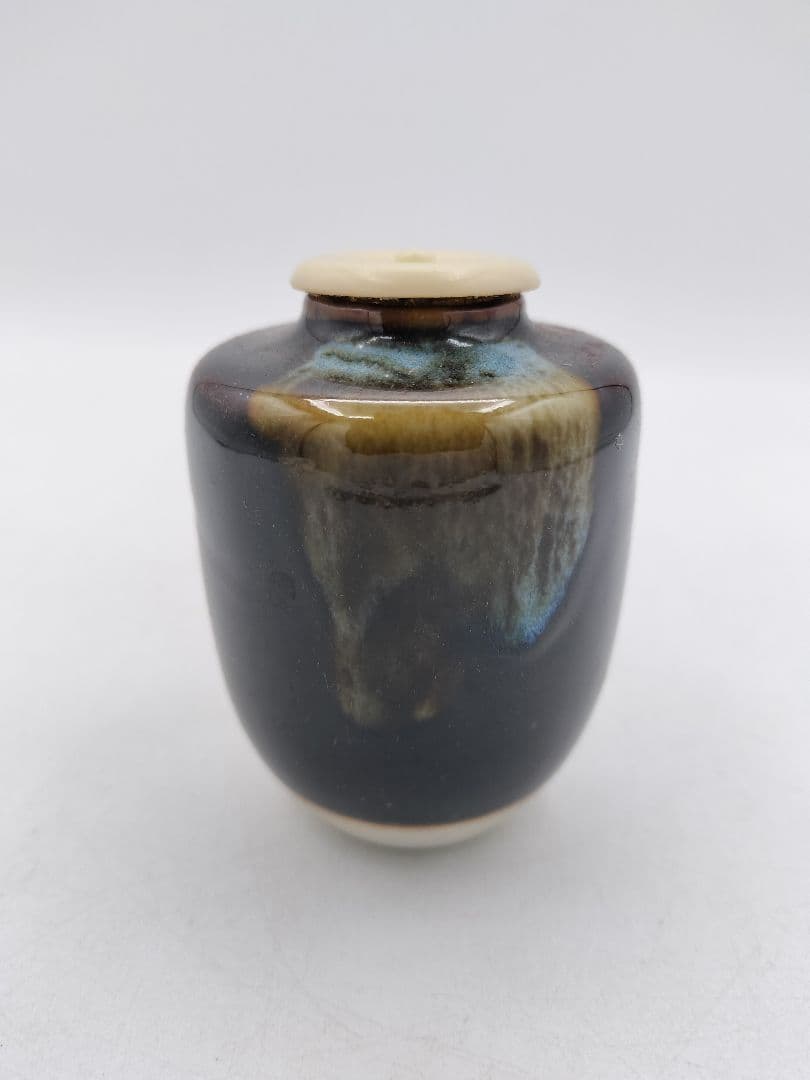 d028 茶通箱セット(棗・大津袋・茶入・仕覆) 紙箱 茶道具 古物 裏千家