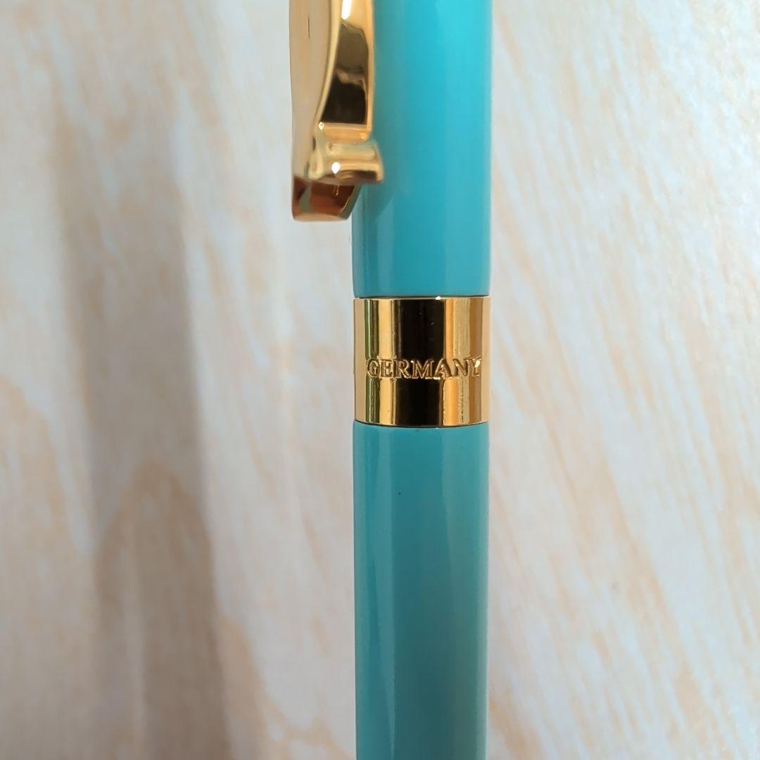Tiffany&Co. ティファニーブルーゴールドリボン ボールペン インクなし
