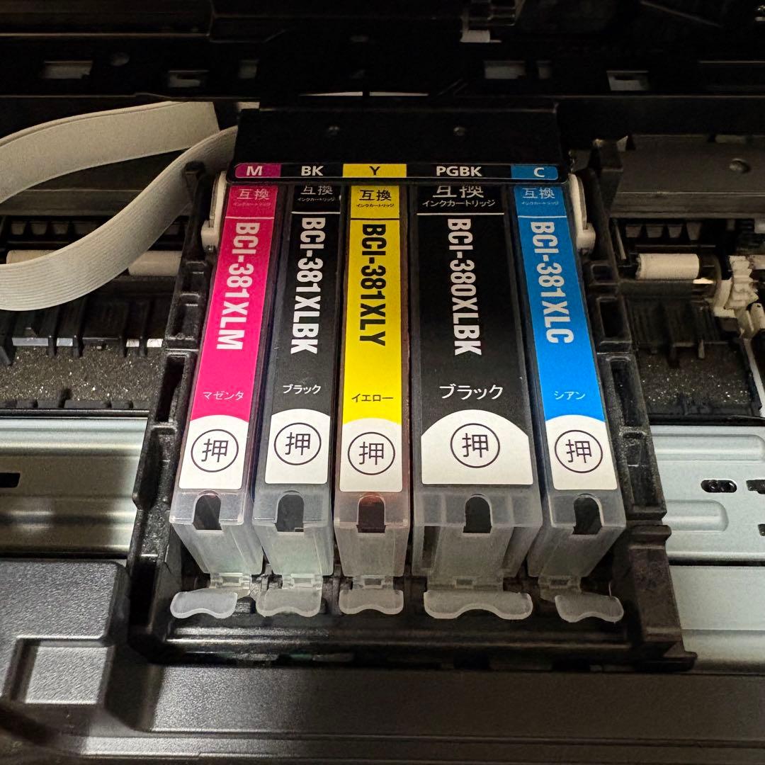 【美品】総印刷110枚！インク新品！Canon プリンター TS6330 BK