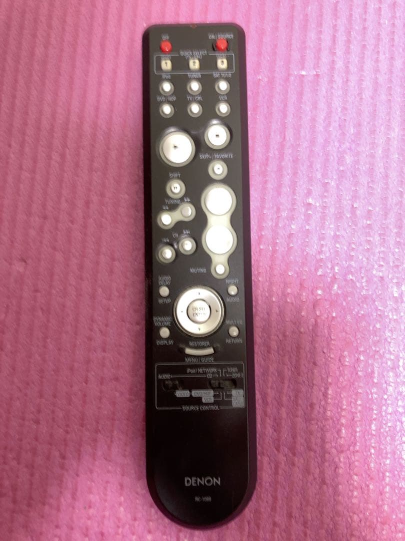 【値引・美品】DENON AVC1909 AVアンプ 【リモコン付・電池新品付】