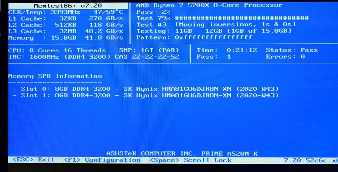 SK Hynix DDR4 2666 8GB×2 計 16GB 【動作確認済】
