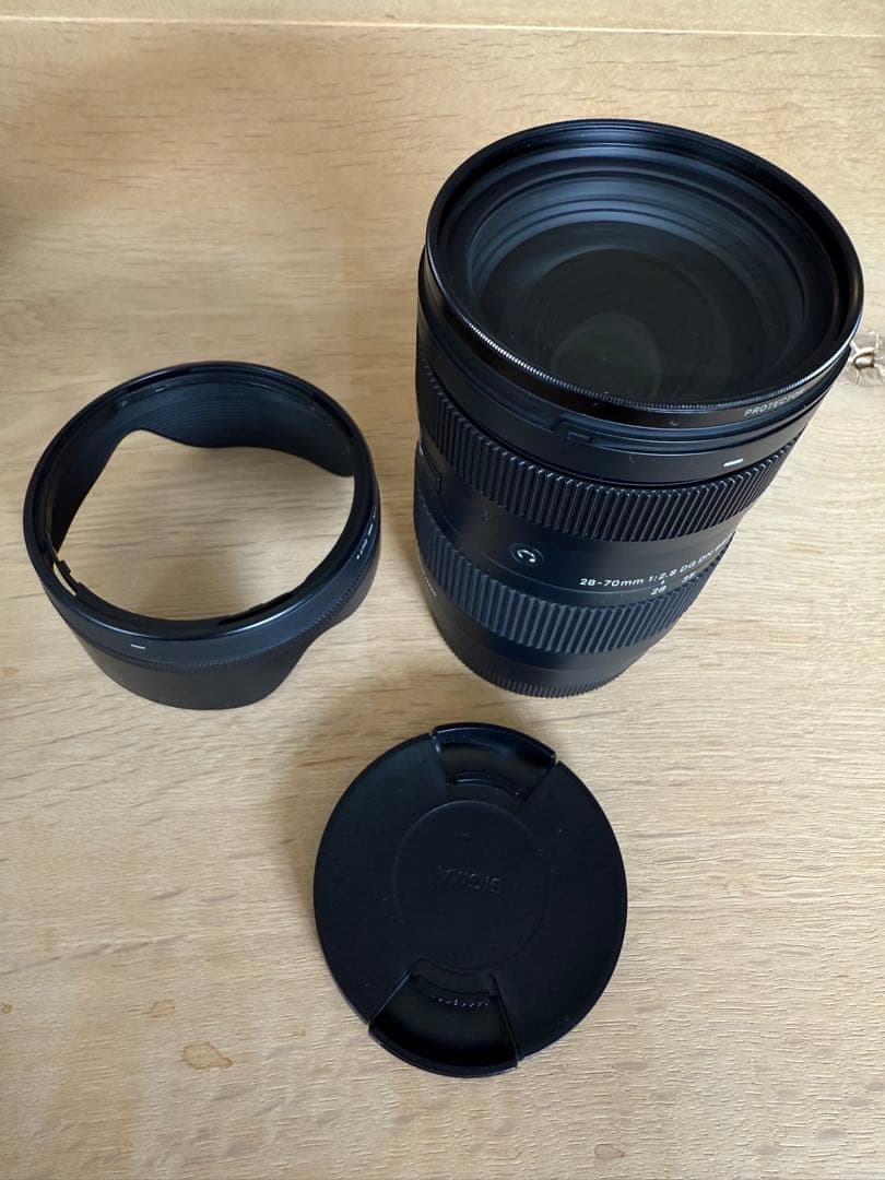 シグマ28-70mmF2.8Lマウン+CPLフィルター+保護フィルター3点