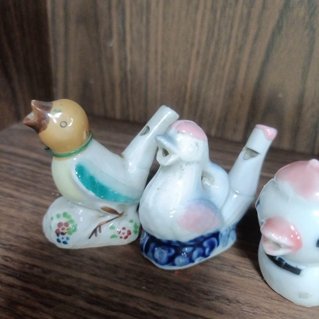 水笛　陶器　レトロ
