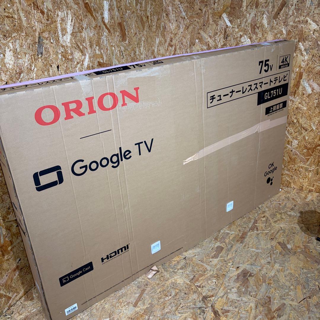 orion 75インチ 2025 GL751U google TV 1621