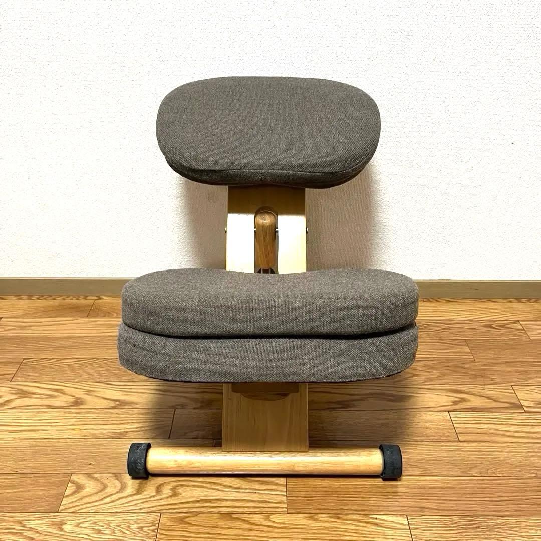美品 宮武製作所 プロポーションチェア バランスチェア 補助クッション付き