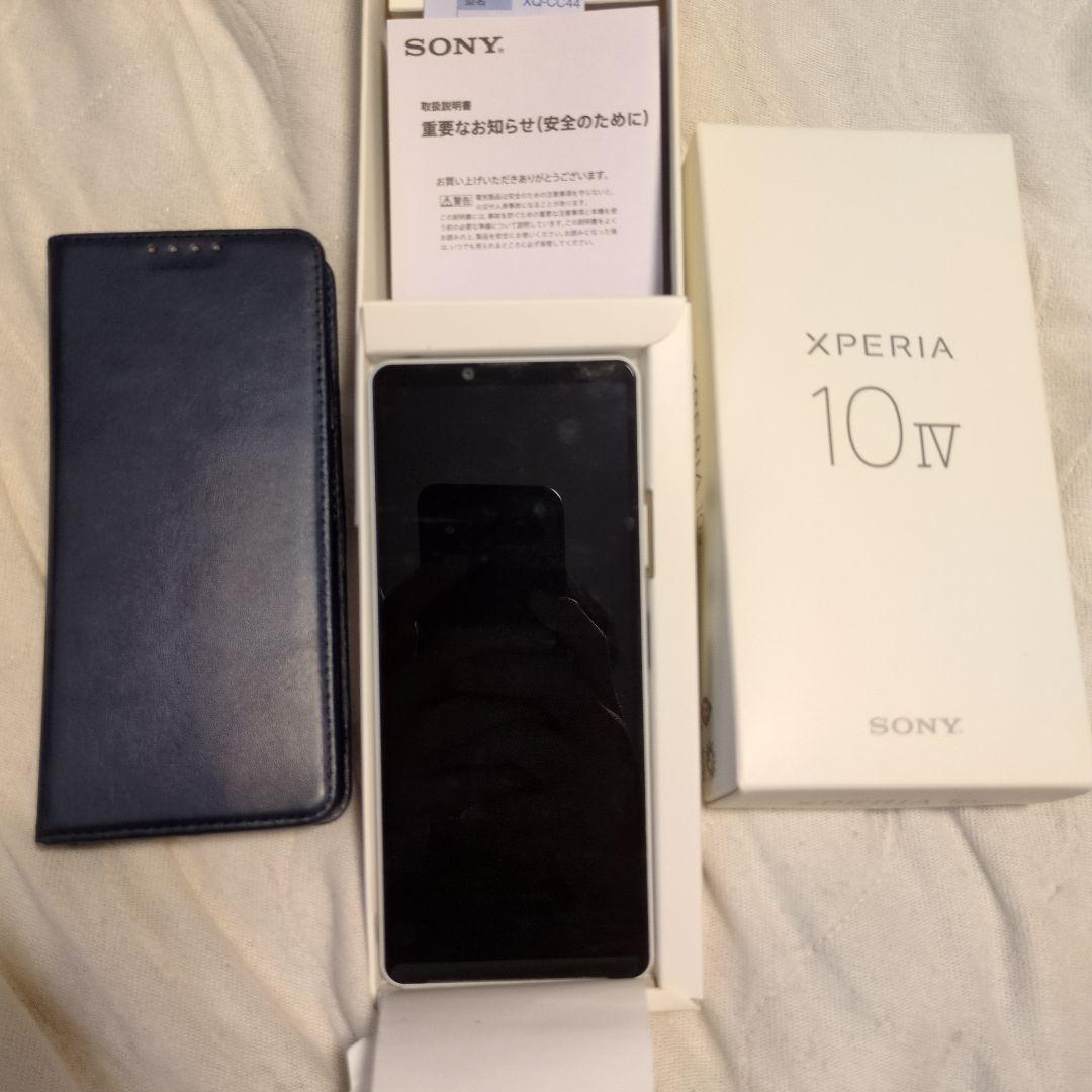 Sony Xperia 10 IV 本体 【美品】手帳型カバー付き