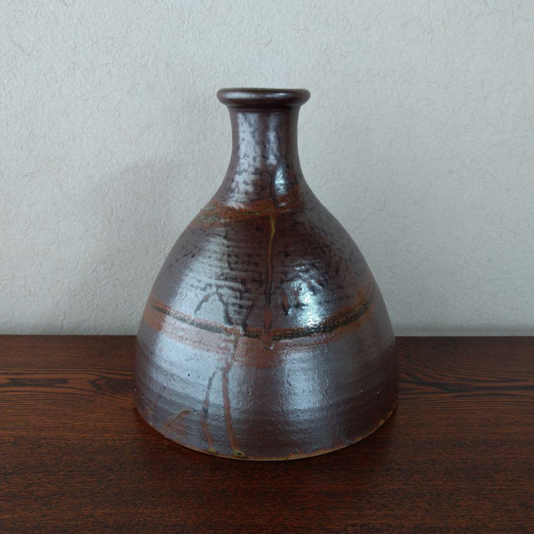 布志名焼　湯町窯　福間琇士作　花瓶