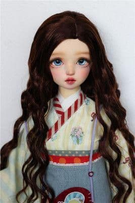 AS28 BJD 1/3 人形 ドール　用ウィッグ カツラ 耐熱 ハンドメイド