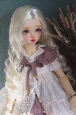 AS28 BJD 1/3 人形 ドール　用ウィッグ カツラ 耐熱 ハンドメイド