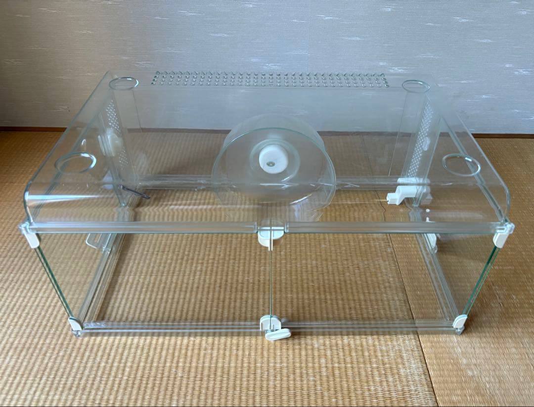 ハムスター飼育セット ゲージ グラスハーモニー450プラス ヒーター 8点 ②