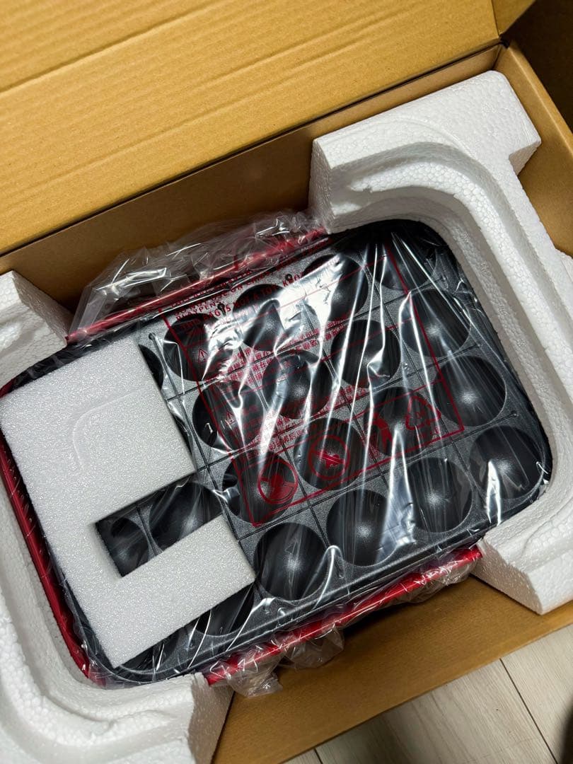 未使用BRUNO コンパクトホットプレート BOE021 レッド＋スチーマー付き