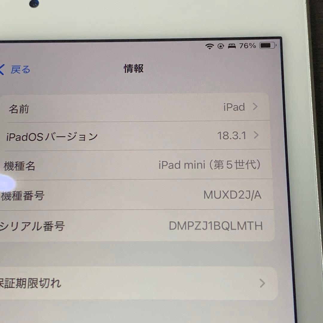 iPad mini5 第5世代 256GB セルラー SIMフリー シルバー