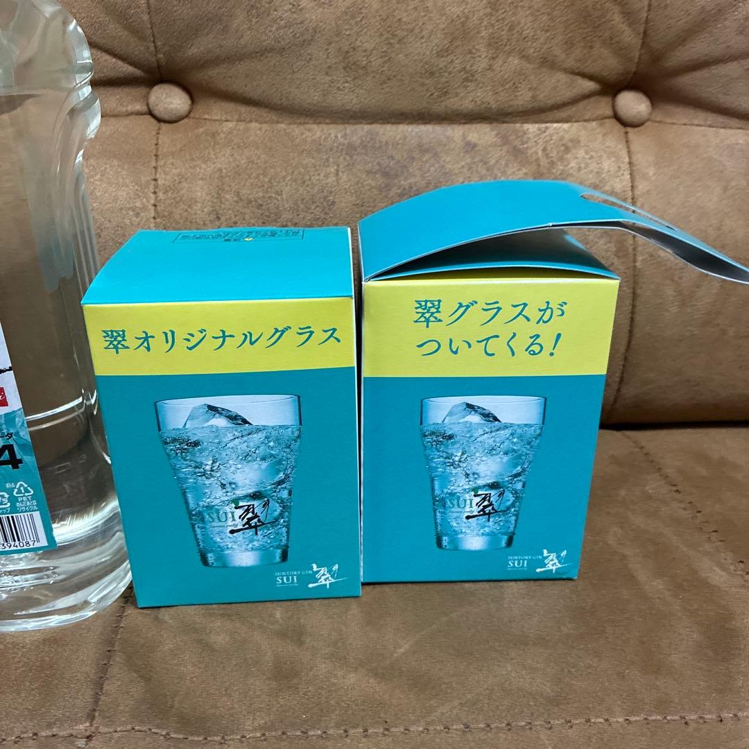 SUNTORY GIN SUI 翠1800ml2本とグラスセット