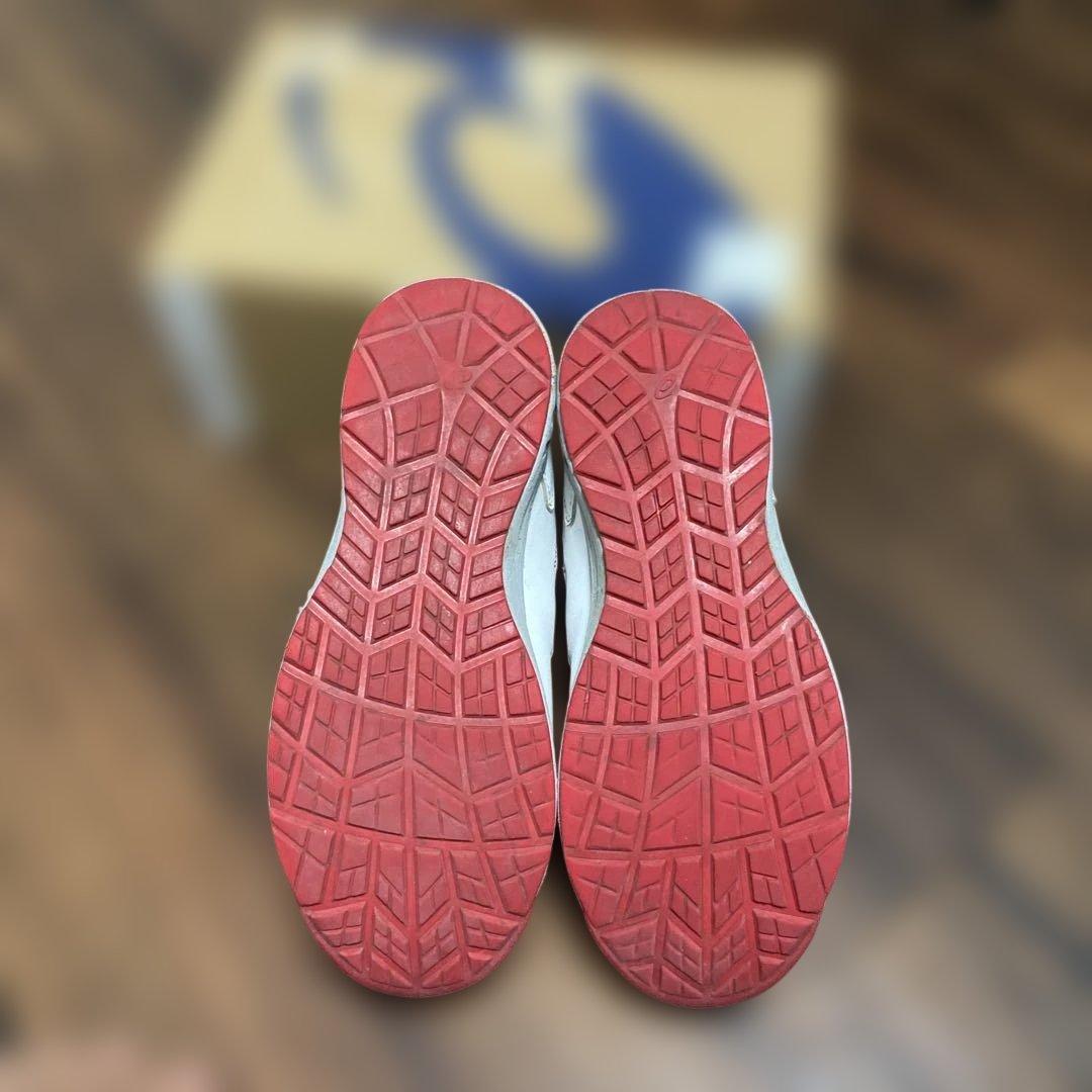 asics BOA 安全靴 ホワイト/レッド