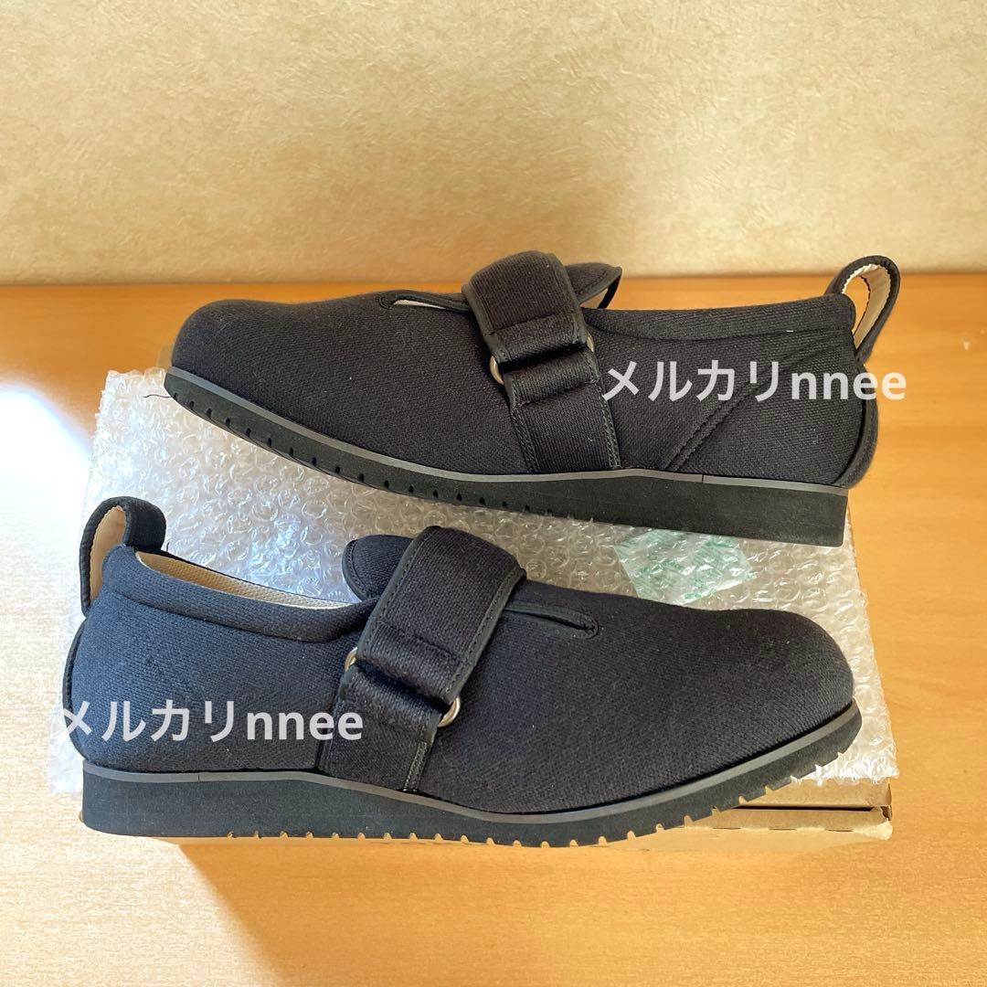 【美品】 あゆみ シューズ 5E 24.0〜24.5cm 黒