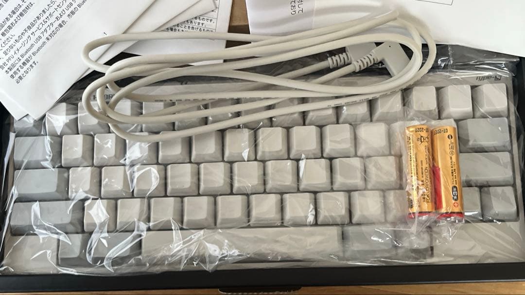 HHKB HYBRID type-s 英語配列　白　無刻印