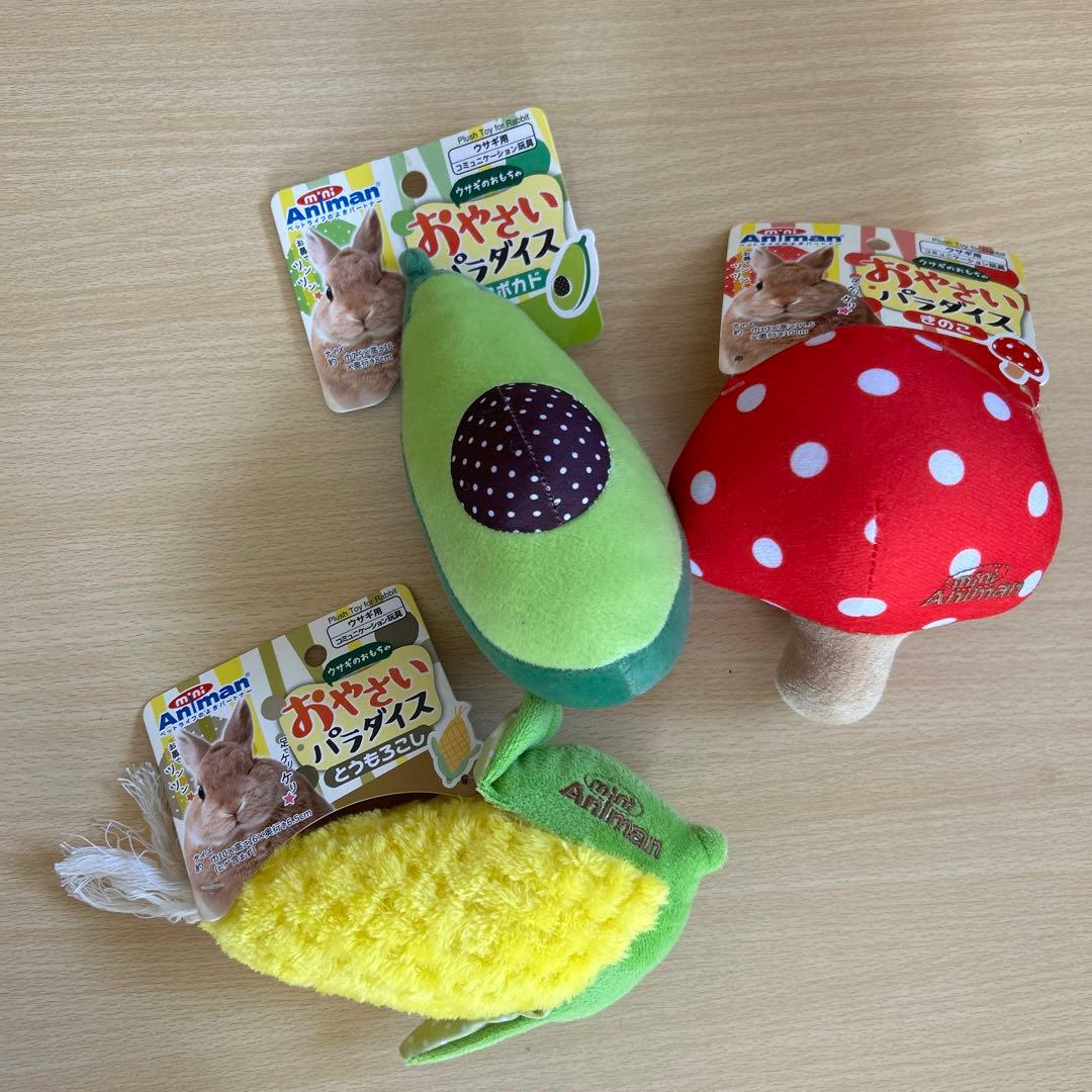 うさぎ用品　16点セット　おやさいパラダイス　ひんやりクール　かじり木　牧草