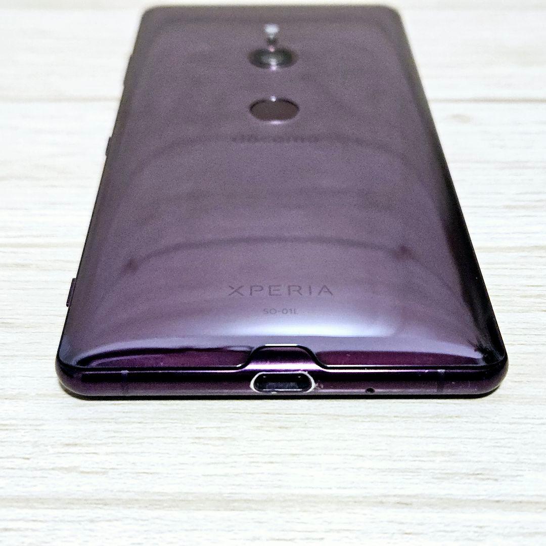 極美品 動作品 SIMフリー Xperia XZ3 SO-01L ボルドーレッド