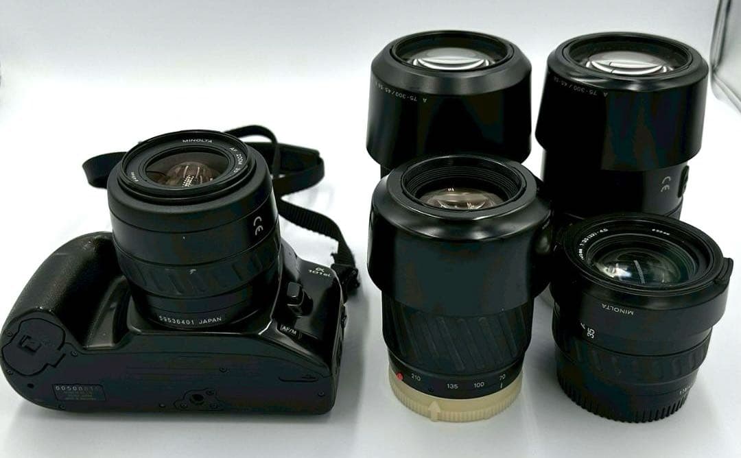 MINOLTA α101si 一眼レフカメラ レンズ まとめ売り ジャンク©37