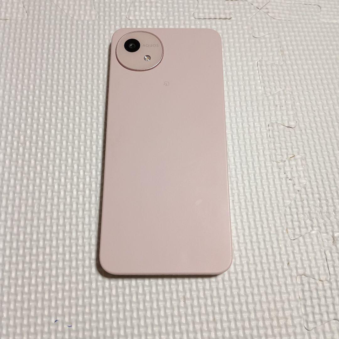 AQUOS wish 4 ピンク 本体 クリアケース付き