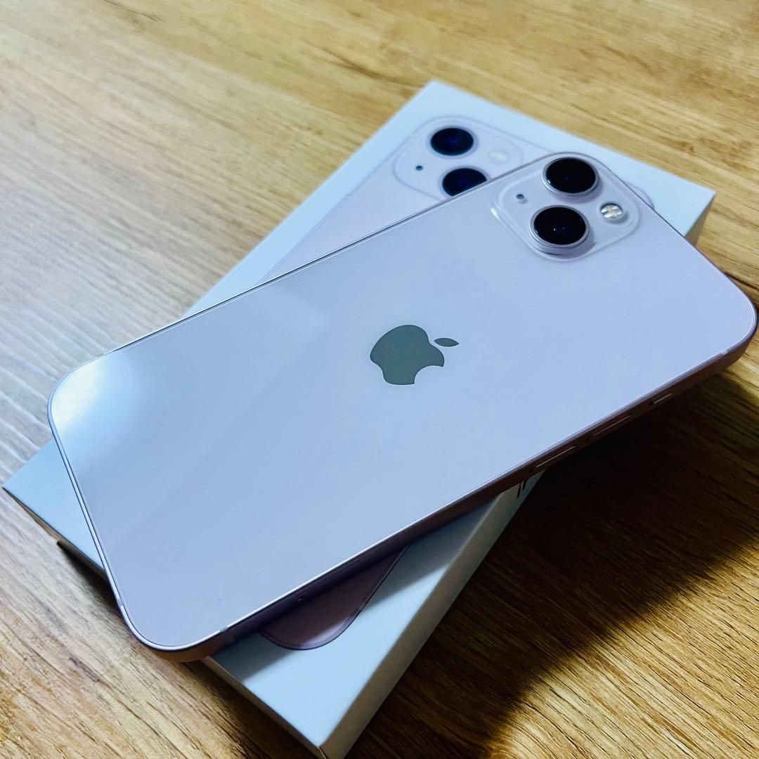 純正バッテリー100% Apple iPhone 13 本体　258GB ピンク