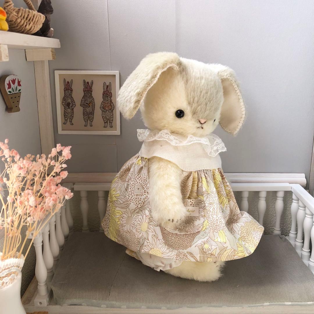 ハンドメイド　ロップイヤーちゃんの初節句　うさぎのぬいぐるみ
