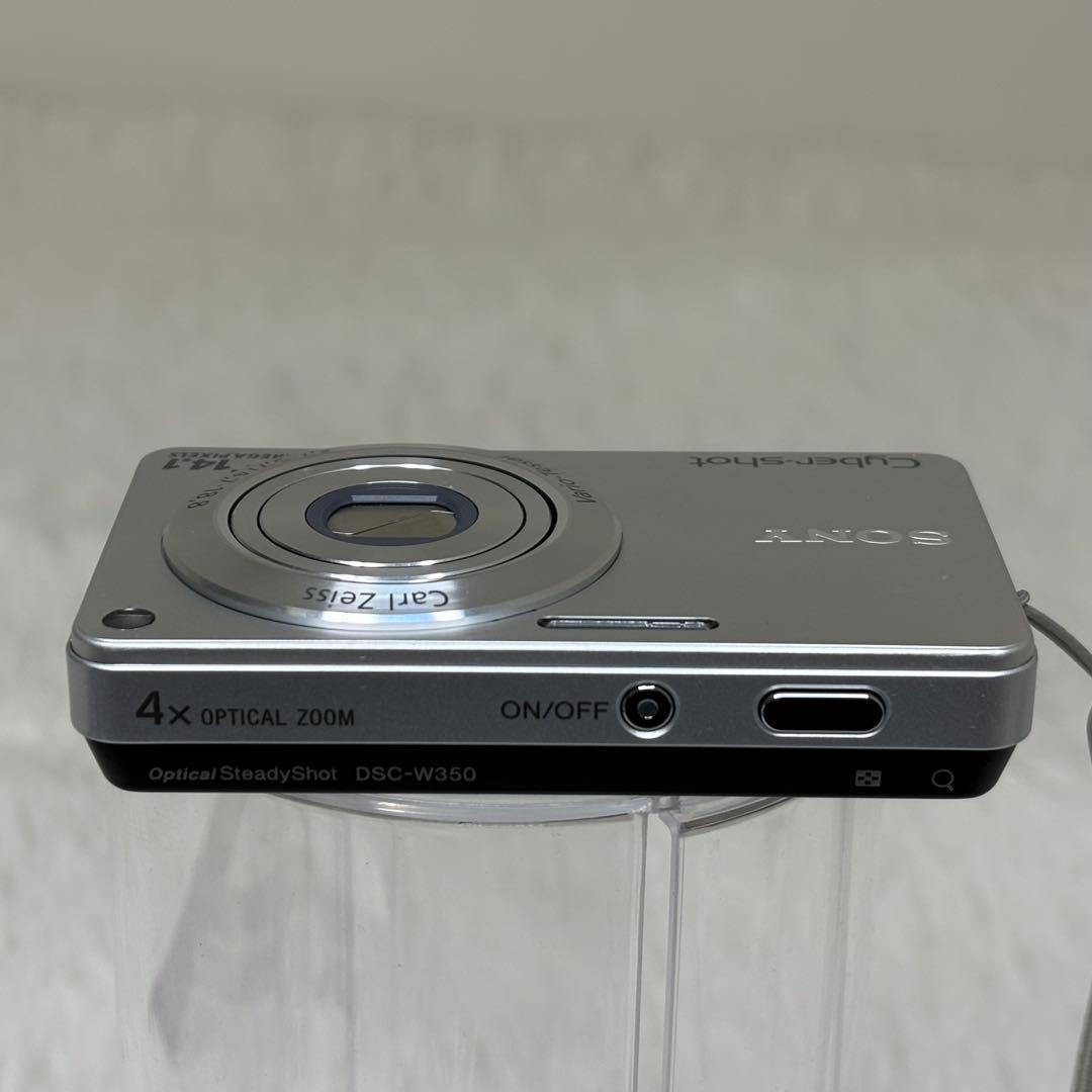 美品　SONY カメラ　DSC-W350 SDカード　シルバー　コンデジ　動作品