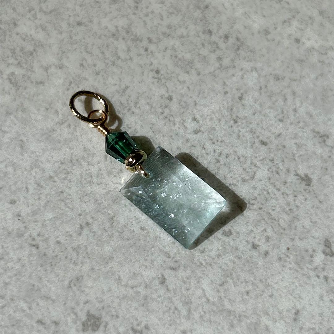 専用　ペンダントトップ✳︎シンデレラアクアマリン　トルマリン　14kgf