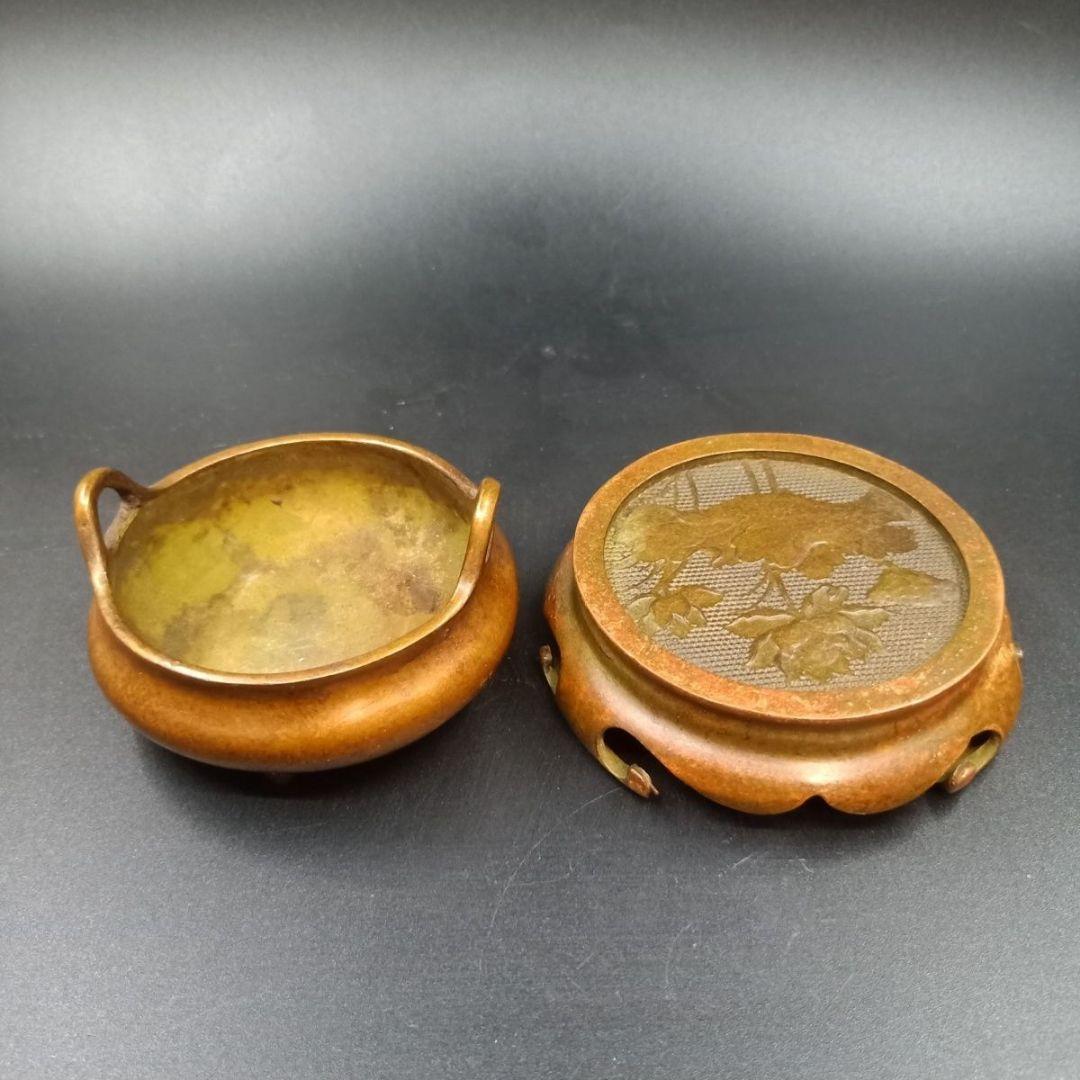 銅器 香炉 挿し香炉 仏堂香炉 香道具 装飾品 工芸品 置物