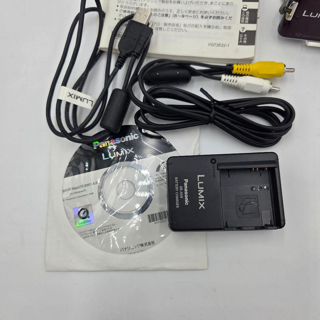 【美品】Panasonic LUMIX DMC-FX60 パープル バイオレット