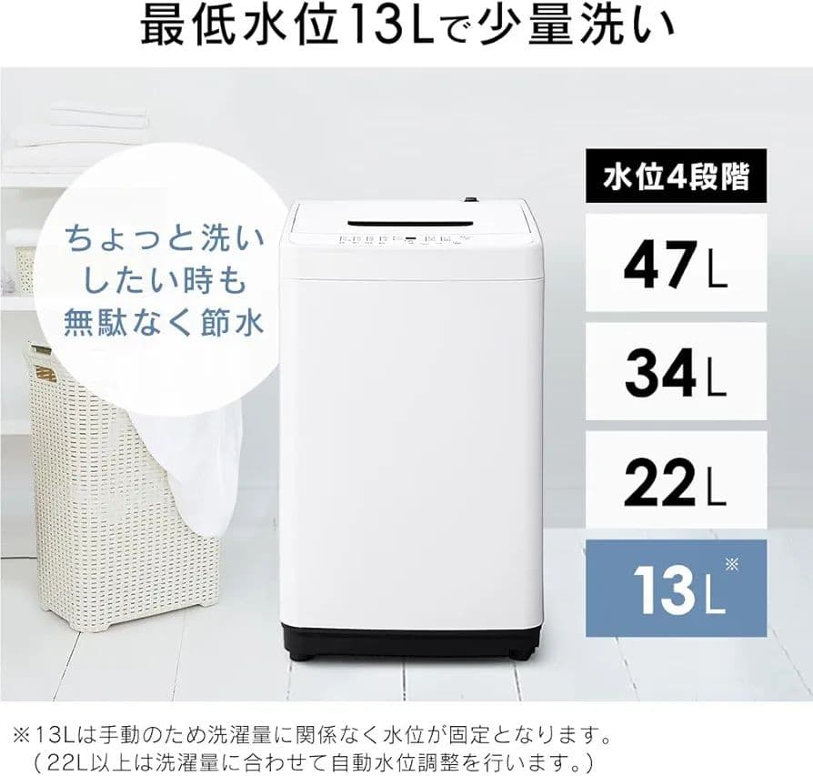 IRIS OHYAM アイリスオーヤマ 洗濯機 5.0kg IAW-T504-W
