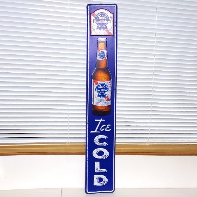 看板 プレート ブリキ おしゃれ パブストブルーリボン 大型 ビール アメリカン