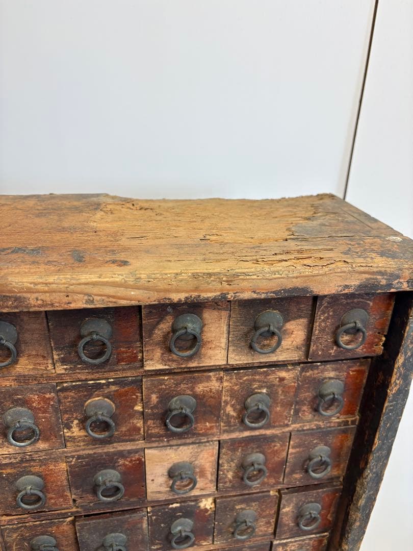 【超希少】ヴィンテージ百目薬箪笥（明治〜大正？）✨ガハハ本舗お宝骨董市✨
