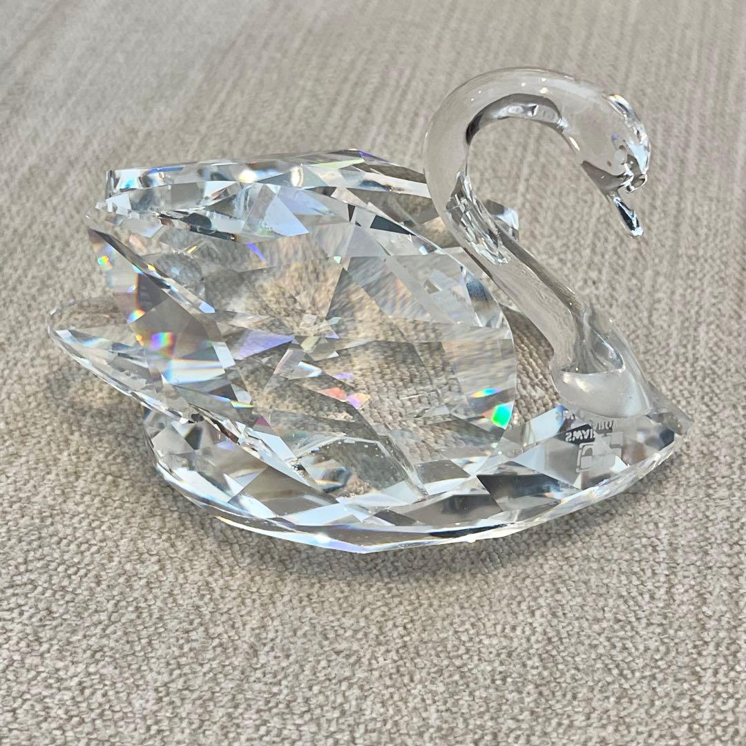 【美品】スワロフスキー スワン 白鳥 クリスタルオブジェ