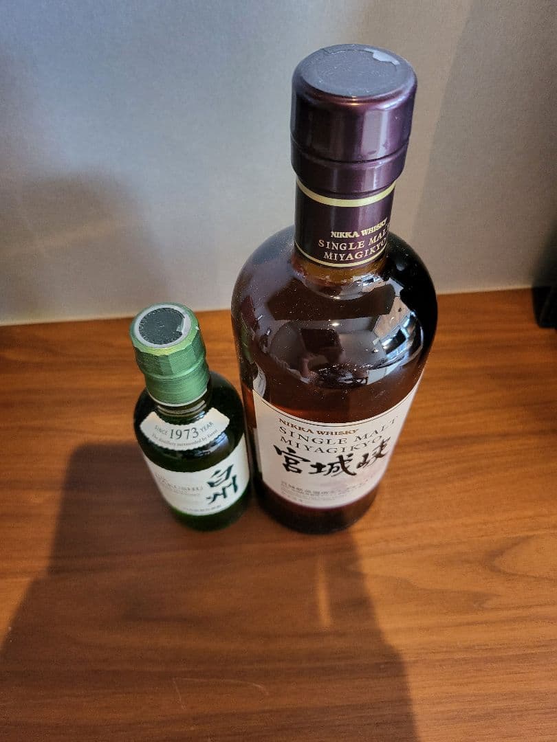 宮城峡シングルモルト700ml 白州180mlセット