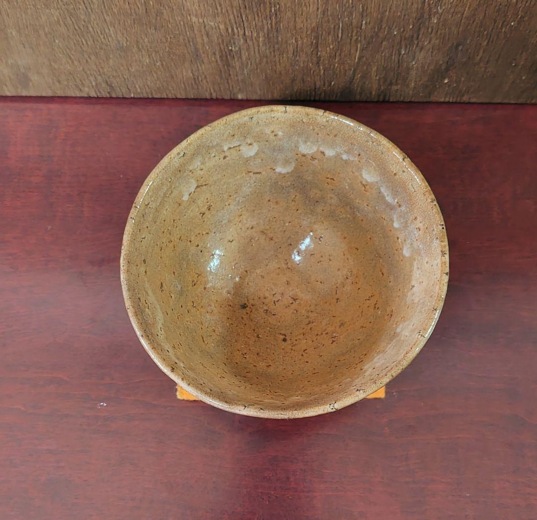 萩焼 松月 抹茶碗 茶道具 使用品 昭和 茶器 中古