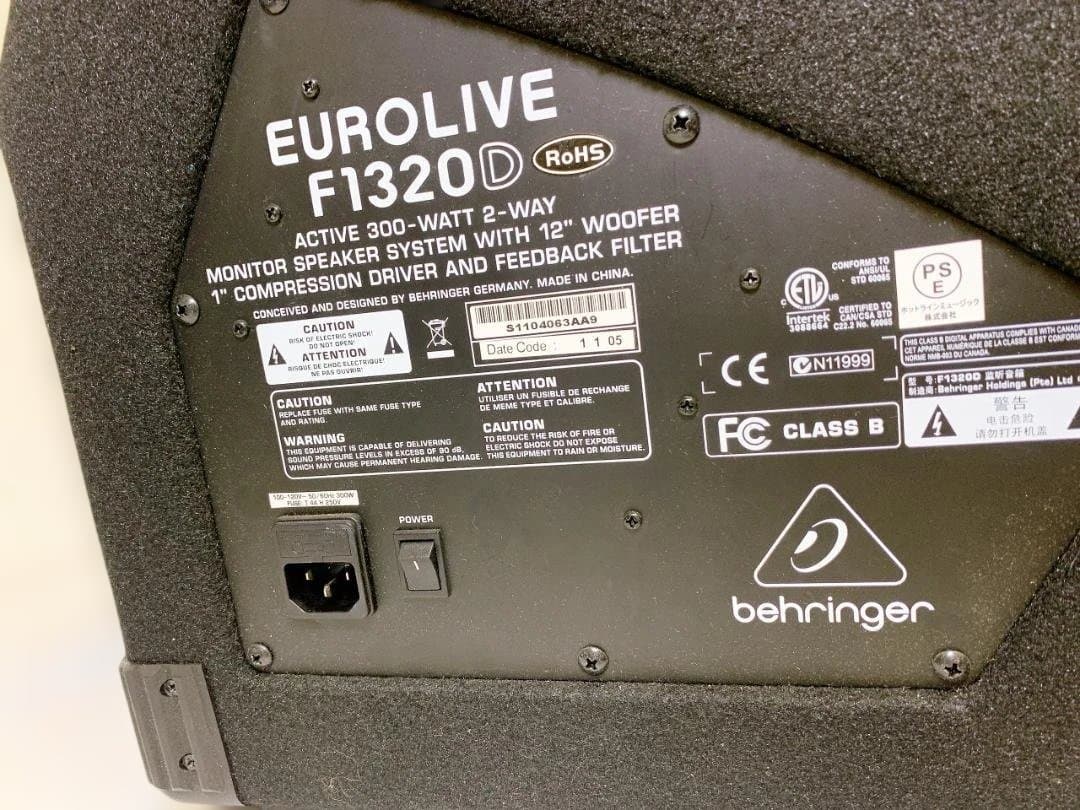 BEHRINGERF ベリンガー F1320D EUROLIVE スピーカー
