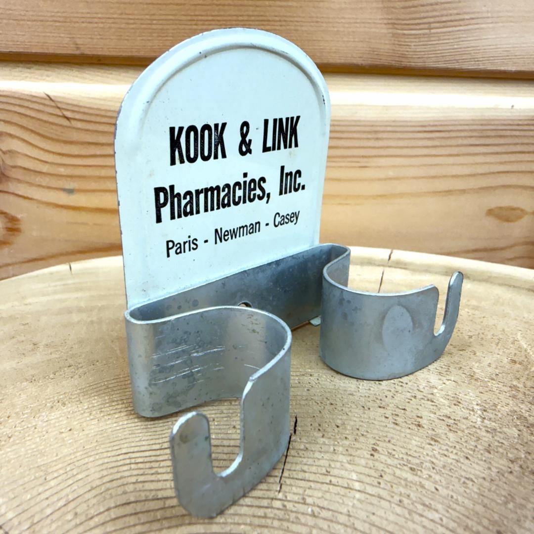 ホウキホルダー フック アドバタイジング アンティーク 店舗什器 箒 ビンテージ