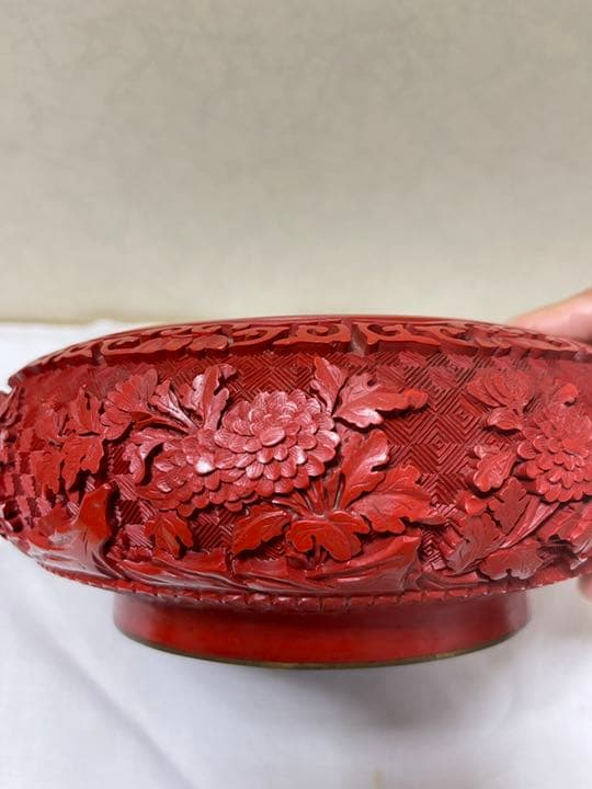 堆朱　置物　工芸品　骨董品