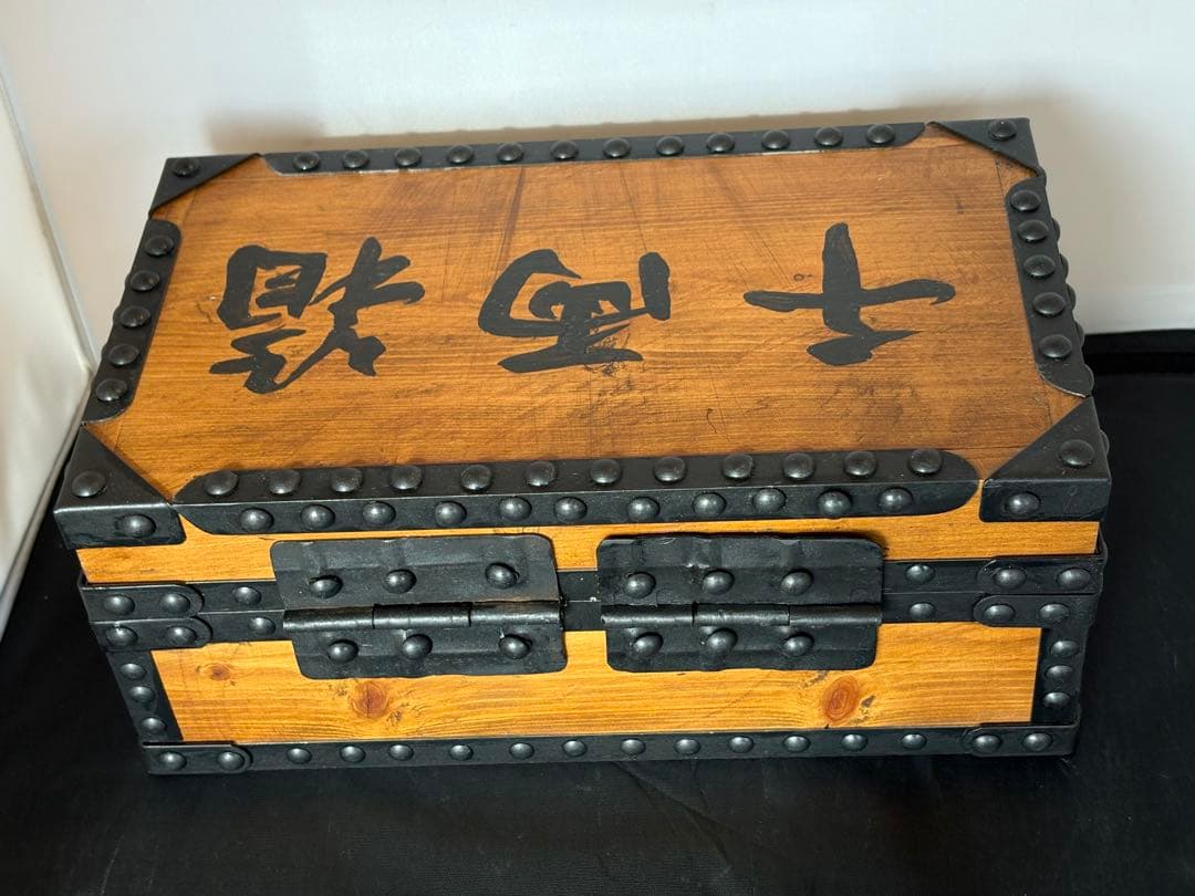千両箱　アンティーク錠前付き　手作り品