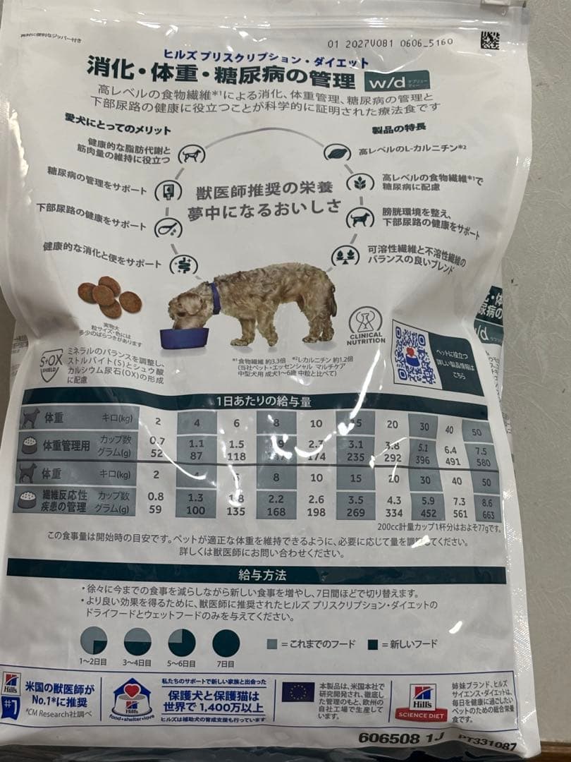 Hill's Prescription Diet w/d 体重管理