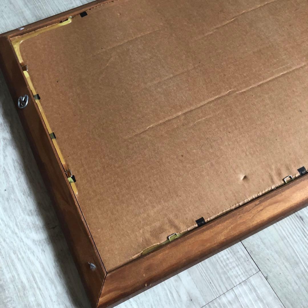 アメリカUSオランダビールアムステルライトビンテージ木枠パブミラーサイン50cm