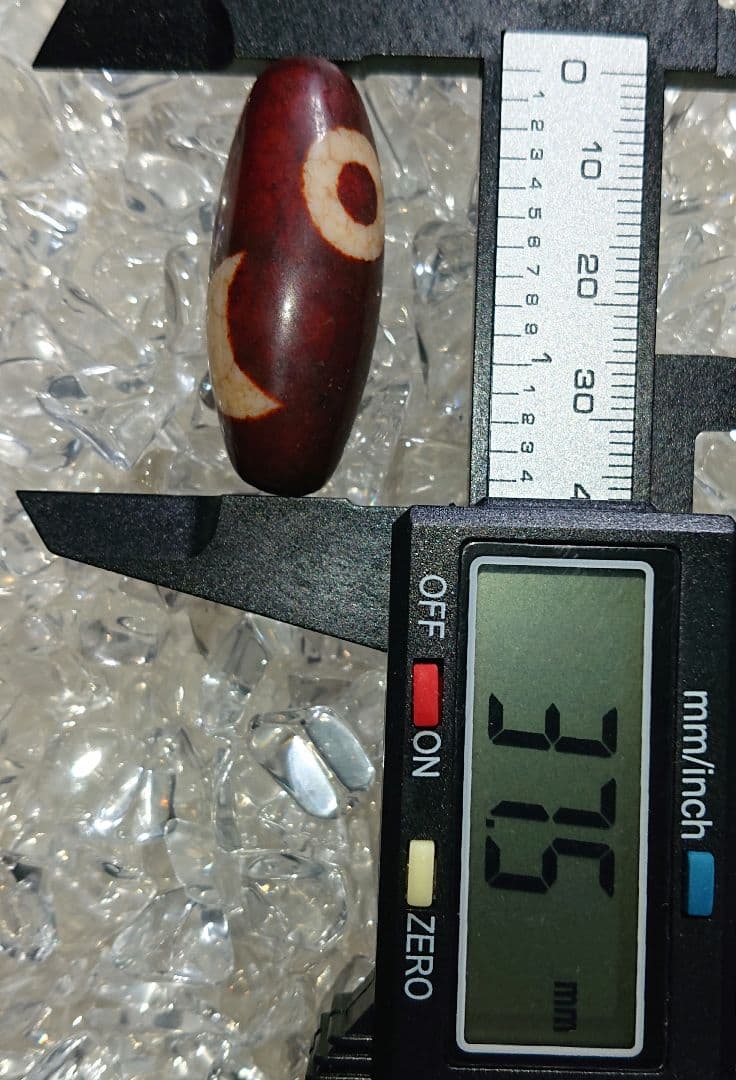 チベットビーズ老天珠 天然石 品名:日月天珠