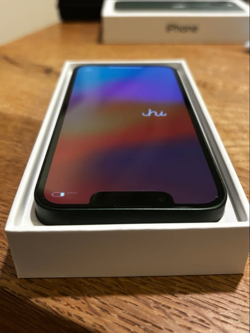 美品 早い者勝ちApple iPhone 13 mini グリーン 本体 87%