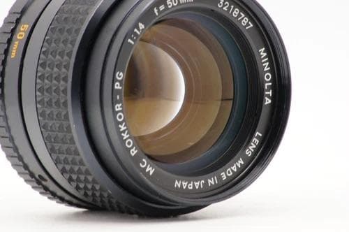 Minolta ミノルタ 50mm F1.4 MC Rokkor-PG 黄変有