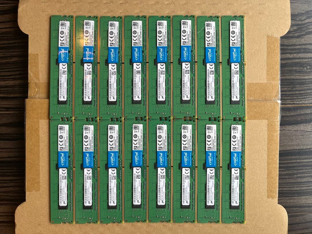 64GB サーバー用 CRUCIAL 16枚 CT4G4RFS824A DDR4