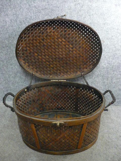 竹製網代籠 [B31599]