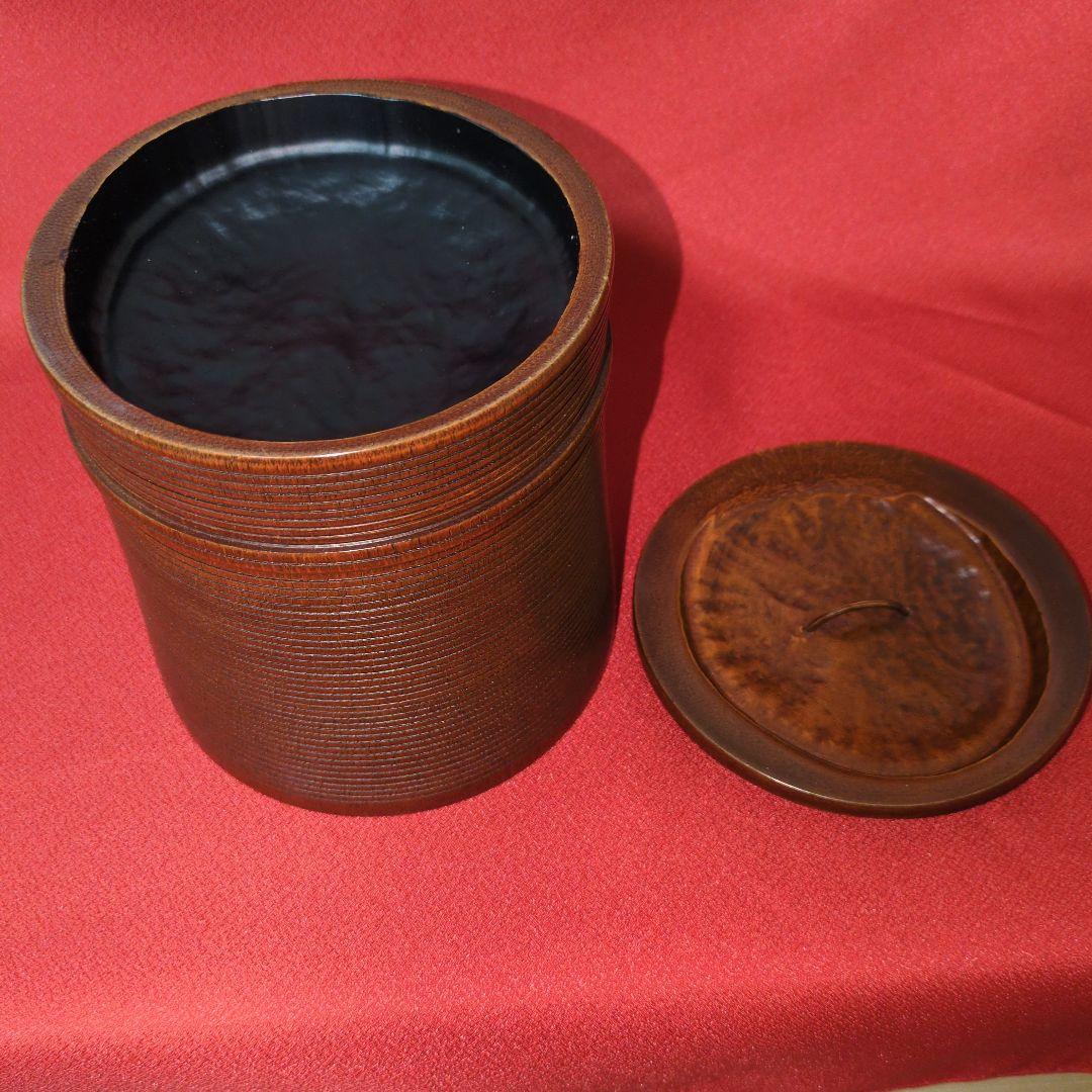 茶道具　竹工芸漆器製　水指