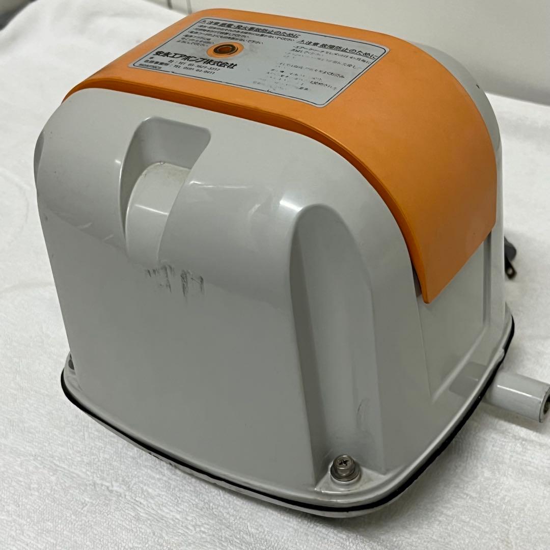 中古安永水槽用ポンプAP-40浄化槽ブロワ★40L/min★ホース、バンド付き