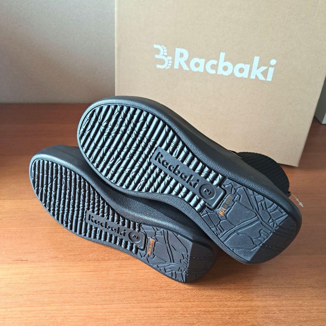 Racbaki ラクバキ　リブニットスニーカーブーツ　ブラック　M　新品未使用